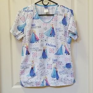 Disney scrub top Frozen